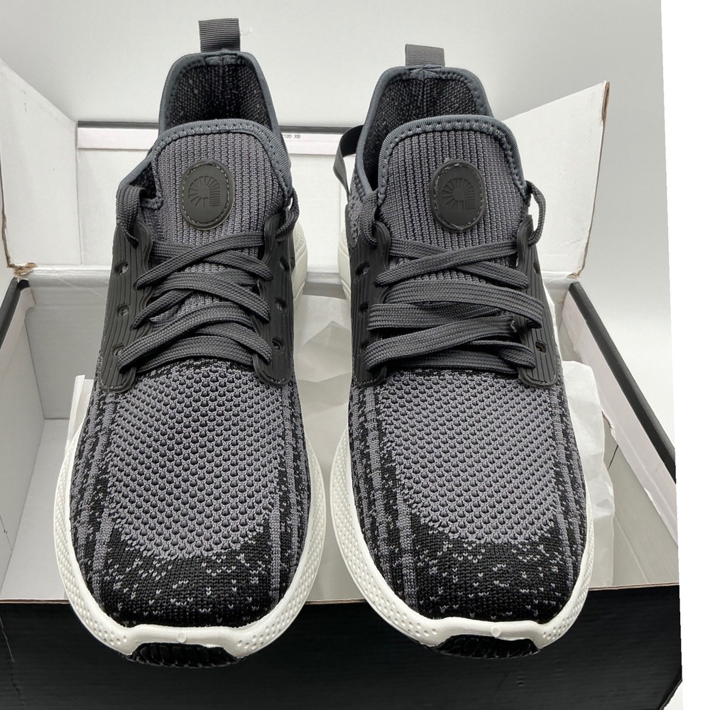 Akademiks Flight-01 Mens Grey Black Knit Running Sneakers Shoes A-2982 Size 11